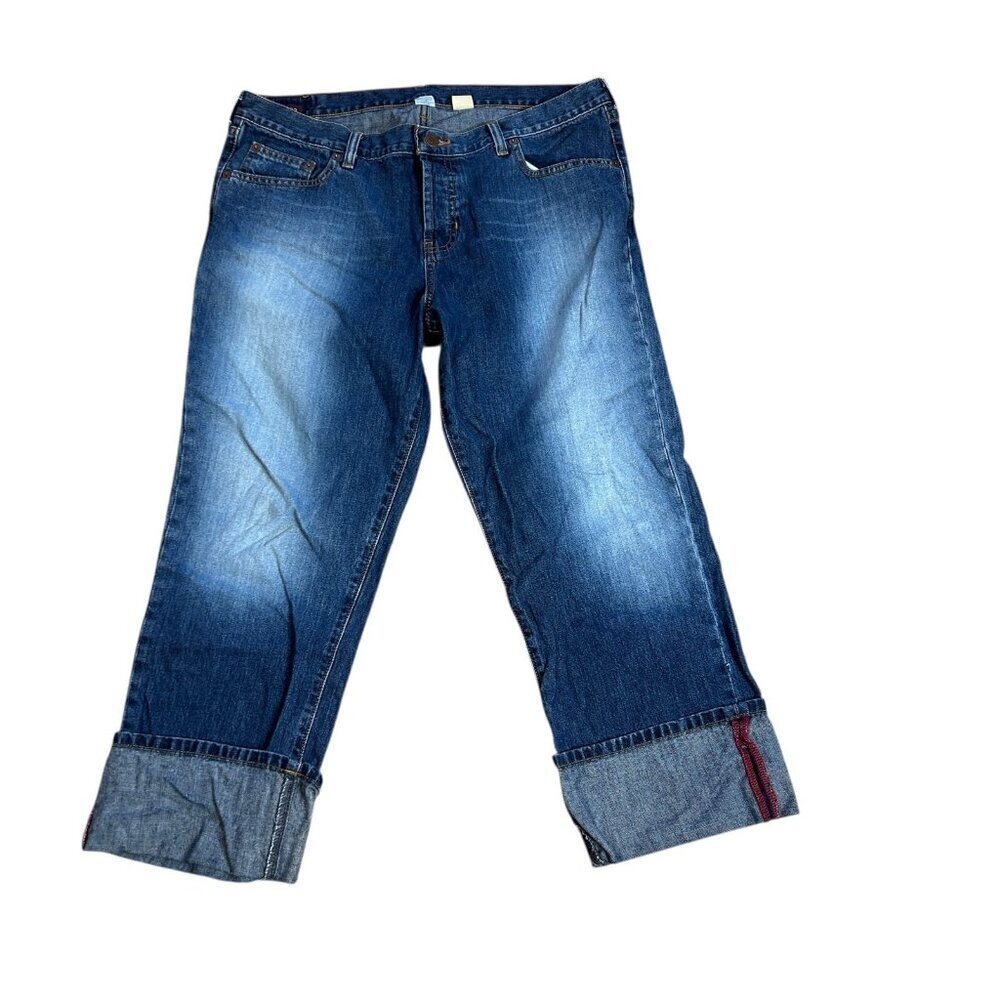 Abercrombie & Fitch 1892 Women's Button Fly High Rise Cropped Jeans Size 12